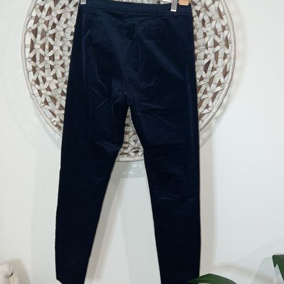 Banana Republic navy blue velvet skinny pants size 0 - Picture 7 of 8